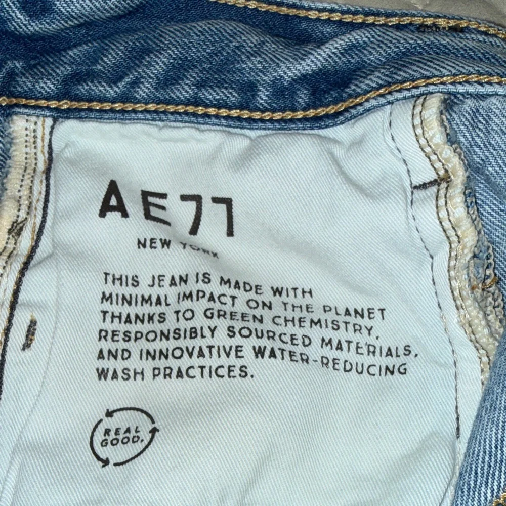 AE 77 Vintage Flare Medium Blue High-Rise Flare Jeans - Picture 6 of 16